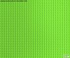 LEGO зеленый опорная плита